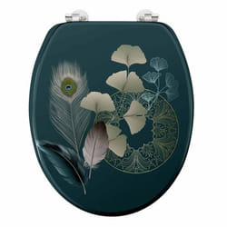 Abattant WC Imprimé Ginkoblue 45cm Vert Foncé