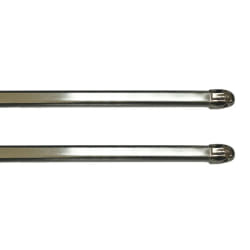 Paris Prix Lot de 2 Tringles Safi 80-110cm - Argent