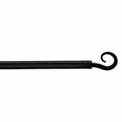 Tringle Déco Extensible Spiralia 60-80cm - Noir