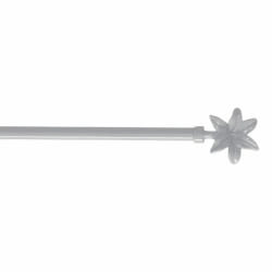 Tringle Déco Extensible Fleurella 60-80cm - Blanc