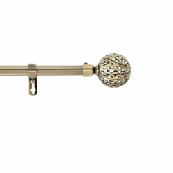 Kit Tringle Déco Extensible Globa 120-210cm - Laiton