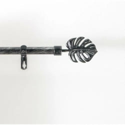 Paris Prix Kit Tringle Extensible Tropi 120-210cm - Noir