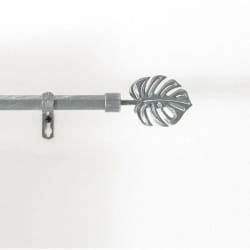 Paris Prix Kit Tringle Déco Tropi 120-210 cm - Gris