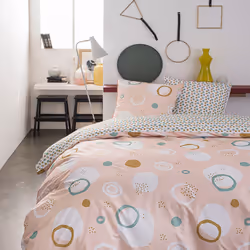 Planete Discount PD10914-240, Motifs, Lavage en machine, 40 °C, Oeko-Tex, Sunshine, 220 x 240 cm