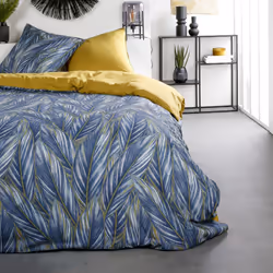 Parure de lit housse de couette Réversible avec taies d'oreiller 100% Coton 57 fils 6.15 - PD12779-240