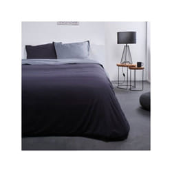 TODAY Parure de lit Coton 2 personnes - 240x260 cm - Bicolore Gris Noa