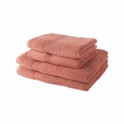 Profitez de l'ensemble de 2 serviettes de bain 50x100 cm et 2 draps de bain 70x130 cm TODAY en coton naturel de qualité supér ...