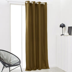 Les Tendances - Rideau isolant thermique à 8 oeillets 'Essential' - Bronze - l 240 x l 140 cm - Livraison gratuite