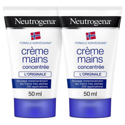 Neutrogena Crème Mains Hydratante Concentrée Lot de 2 x 50 ml
