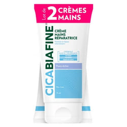 CicaBiafine Crème Mains Réparatrice Lot de 2 x 75 ml