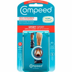 Compeed 3574660634358, 4,2 x 6,8 cm, 5 pièce(s), Rectangulaire, Translucide, Blanc, CE