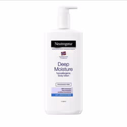 Neutrogena Deep Moisture, Lotion, Unisexe, Hydratant, Peau sèche, Peau sensible, 400 ml, Flacon pompe