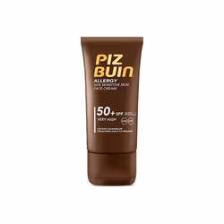 Piz Buin Allergy, Crème d’écran solaire, Visage, Tube, Hydratant, 50 ml, Adultes