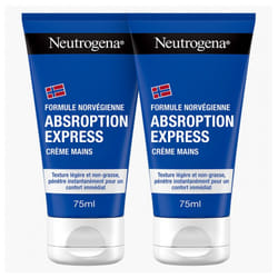 Neutrogena Crème Mains Absorption Express Lot de 2 x 75 ml