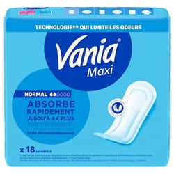 Vania Maxi Confort Normal 18 Serviettes