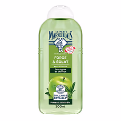 Le Petit Marseillais - Shampooing doux Force & Eclat Pomme & Feuilles dOlivier - 300ml