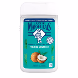 Le petit Marseillais Crème de Douche Extra Douce Noix de Coco BIO 250 ml, Crème de douche, 250 ml, Adultes, Femmes, Corps, To ...