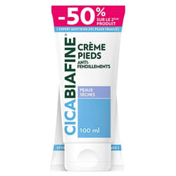 CicaBiafine Crème Pieds Anti-Fendillements Lot de 2 x 100 ml