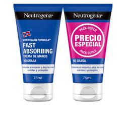 Crème Mains Absorption Rapide Pack 2 x 75 ml