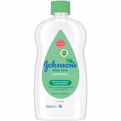 Johnson's Baby Aloe Vera, 500 ml, Hypoallergénique, PH neutre, Testé dermatologiquement