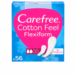 Carefree Flexiform coton protecteur non parfumé 56 u