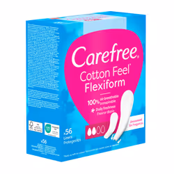Carefree Flexiform coton protecteur non parfumé 56 u
