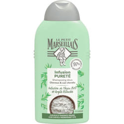 Le Petit Marseillais Shampooing Infusion Pureté Thym Bio et Argile Blanche 250ml