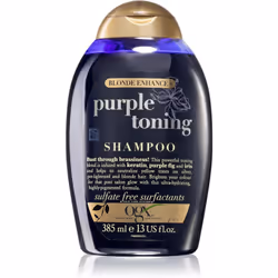 Idéal pour protéger la couleur, le shampooing OGX Blonde Enhance Purple Fig & Iris Toning Shampoo nettoie en douceur et tonif ...