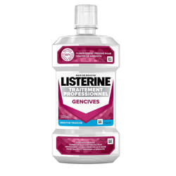 Listerine Bain de Bouche Traitement Professionnel Gencives Goût Menthe Fraîche 500 ml