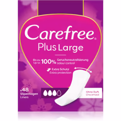 Sentez-vous libre même pendant vos règles. Les serviettes hygiéniques Carefree Plus Large Light Scent offrent une protection  ...