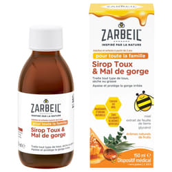 Zarbeil Sirop Toux & Mal de Gorge 150 ml
