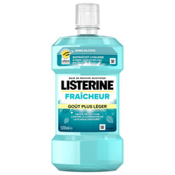 Listerine Bain de Bouche Fraîcheur Goût Plus Léger 500 ml