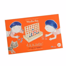 Jeu de stratégie Moulin Roty Jeu de 4 à la suite Aujourd hui c est mercredi