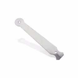 Patte scellement L.160mm BOURG MERMIER - zingué blanc - M-633163 - Patte à scellement tête ronde Acier zingué blanc - Produit ...