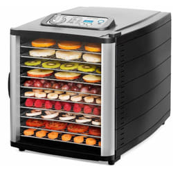 Riviera&bar - Déshydrateur 10 plateaux inox avec minuterie QDH710 - Riviera-et-Bar - Noir