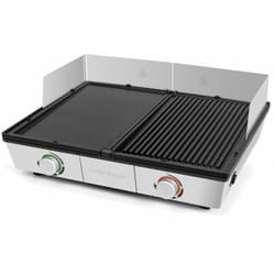 Riviera&bar - Combiné Plancha-Gril Pro QPL800 - Riviera-et-Bar - Inox et noir