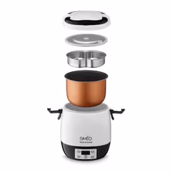 Simeo LBE420 Récipient de cuisson électrique 300 W 1,25 L Noir, Blanc Adulte - Vue supplémentaire 9