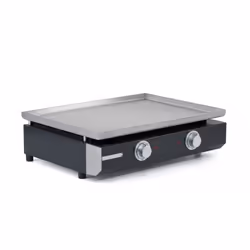 Riviera & Bar Plancha Pro Pose libre 3000 W Noir, Acier inoxydable