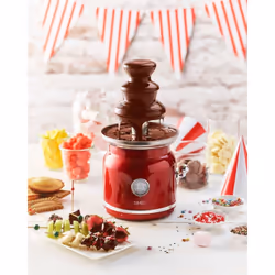 Simeo FCH450 fontaine à chocolat Rouge, Acier inoxydable 90 W