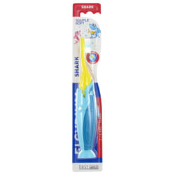 Elgydium Shark Brosse à Dents 2-6 Ans Souple - Couleur : Turquoise et Jaune