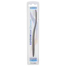 Elgydium Style Recycled Brosse à Dents Medium - Couleur : Gris Foncé