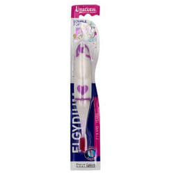 Elgydium Kids Unicorn Brosse à Dents 2-6 Ans Souple - Couleur : Violet