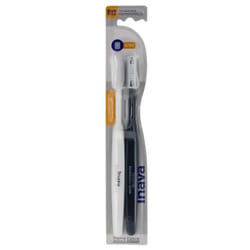 Inava Brosse à Dents Chirurgicale 15/100 Duo Pack - Couleur : Blanc et Noir