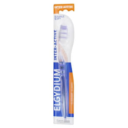 Elgydium Brosse à Dents Inter-Active Souple - Couleur : Violet