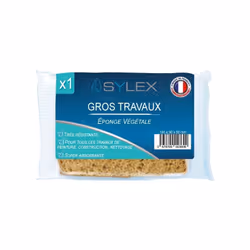 Dimensions : 140 x 90 x 50mm Eponge végétale spéciale gros travaux. Cette éponge est idéale pour tous les travaux de peinture ...