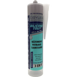 Sylex - Mastic sx 640 Silicone 3 en 1 Silicone Tout 280ml Couleur: ral 7004 Gris de sécurité