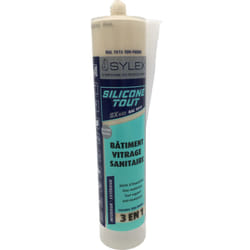 Sylex - Mastic sx 640 Silicone 3 en 1 Silicone Tout 280ml Couleur: ral 1015 Ivoire clair