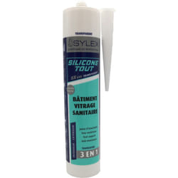 Sylex - Mastic sx 640 Silicone 3 en 1 Silicone Tout 280ml Couleur: Translucide