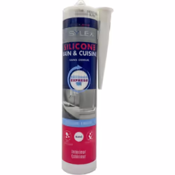 Mastic pour cuisine et salle de bain Joint de raccordement Utilisation : Douche, baignoire, évier, meuble, plan de travail An ...