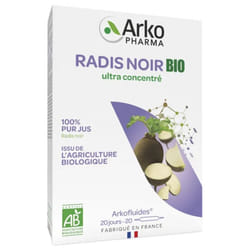 Arkopharma Arkofluides Radis Noir Bio 20 Ampoules